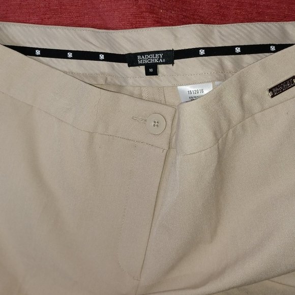 Badgley Mischka straight leg pants 16 - Picture 3 of 5